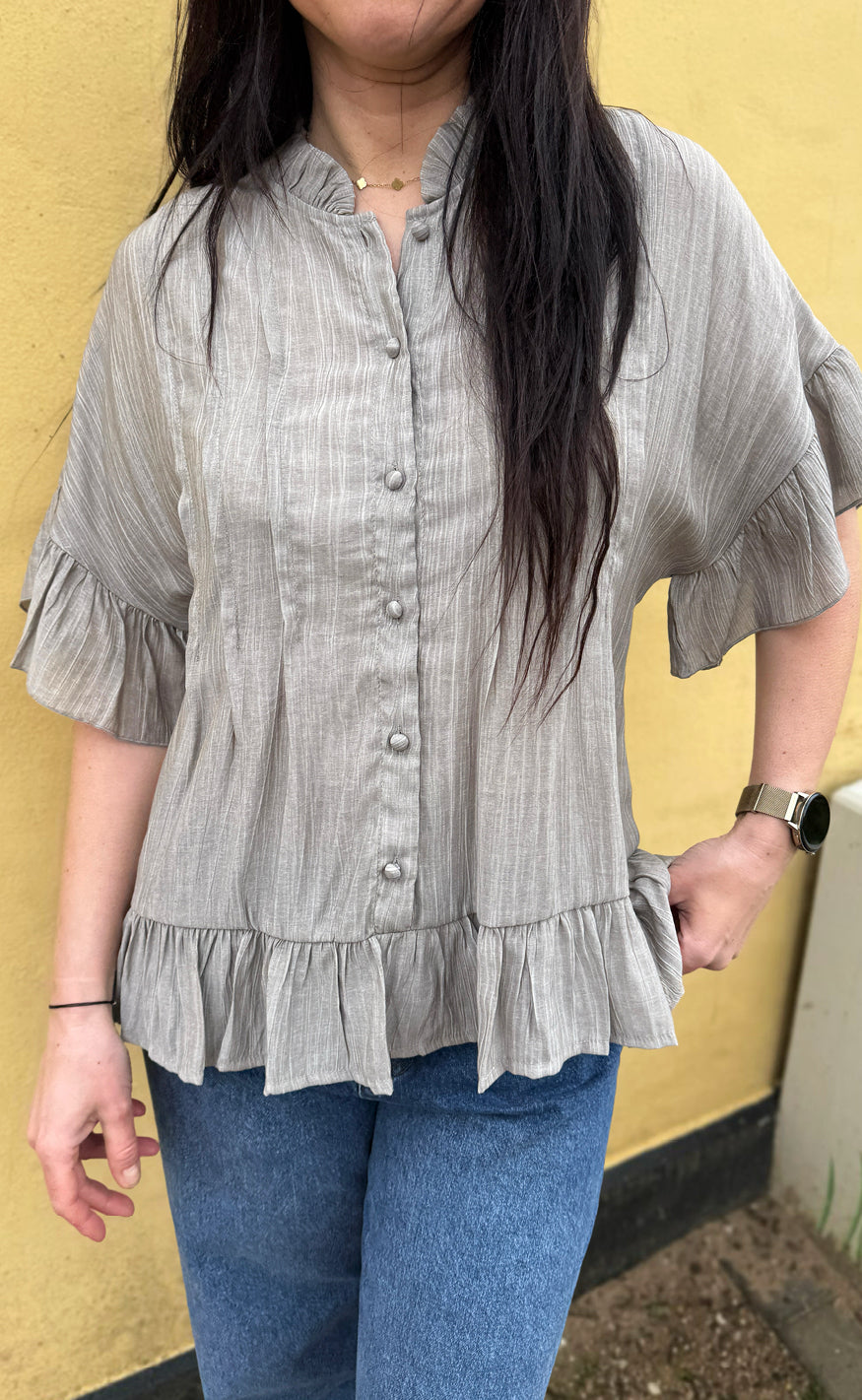 INA Copenhagen Skjorte - Michela - Greyish