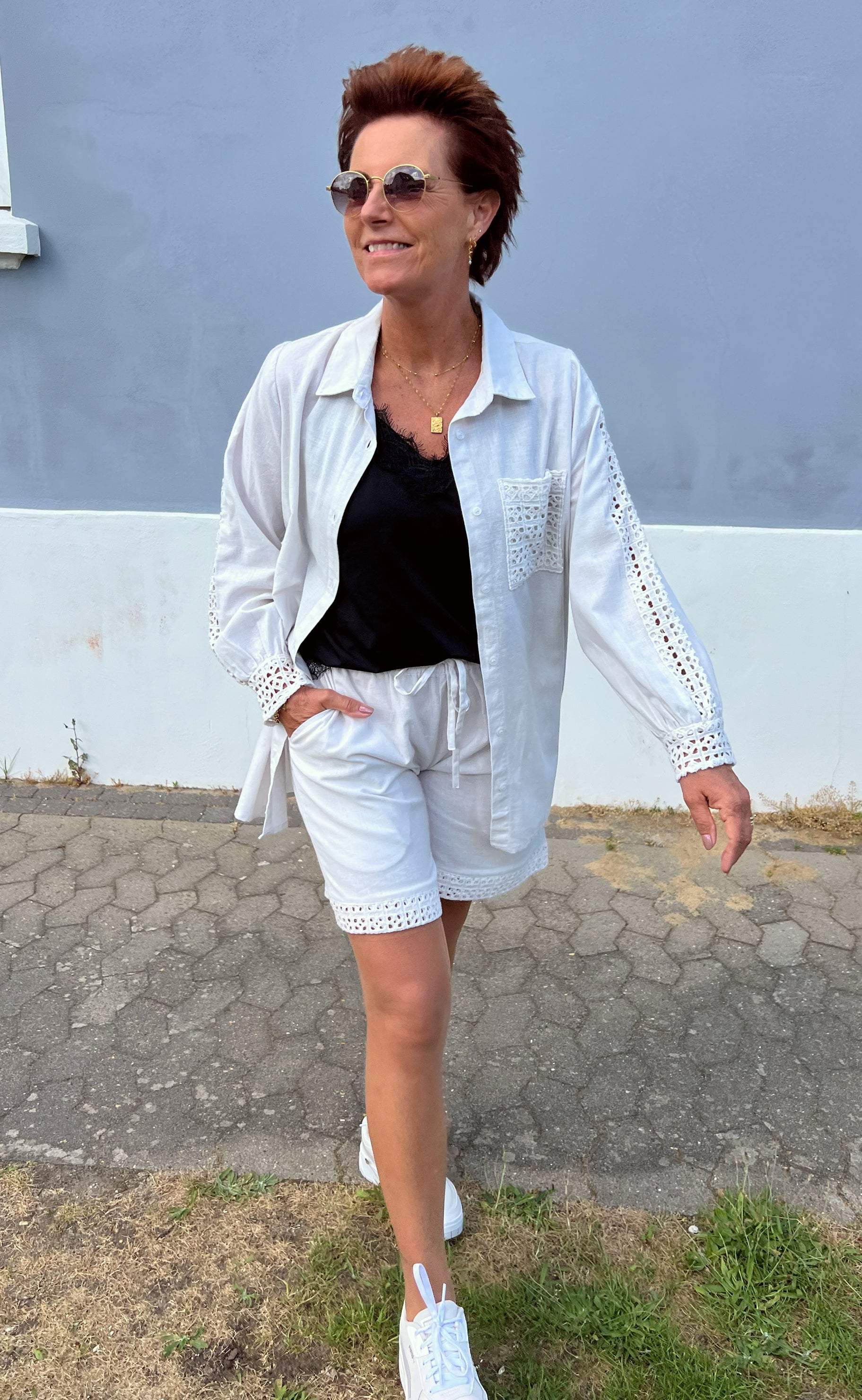 INA Copenhagen Skjorte - Sandy Linen - Off White