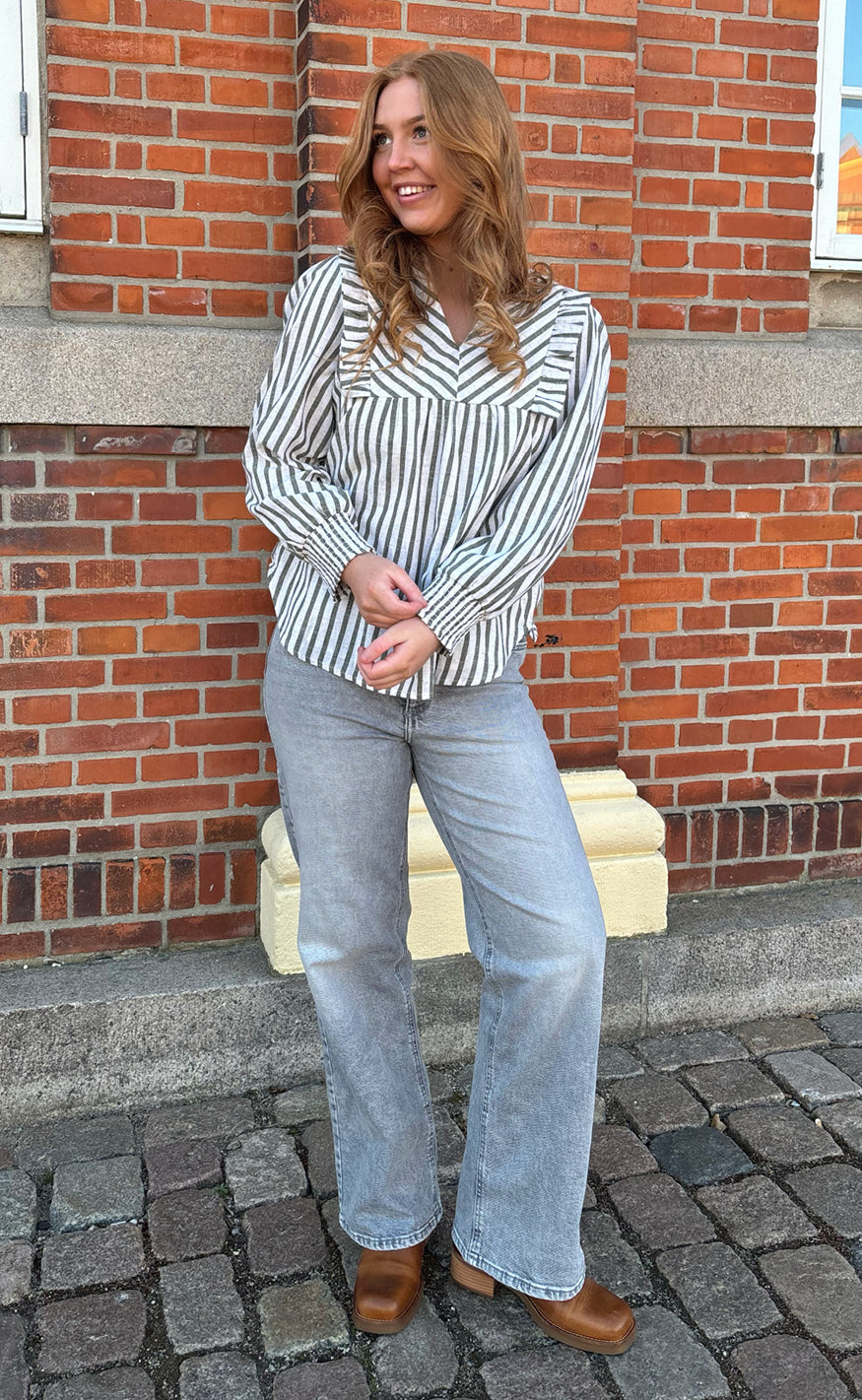 INA Copenhagen Skjorte - Sasha - Tauped Striped