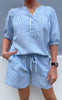 Say INA Copenhagen Topp - Alba - Blue Striped