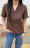 Say INA Copenhagen Topp - Catja - Mocca Broderie Anglaise