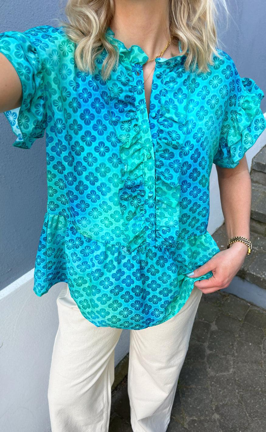 INA Copenhagen Topp - Freya - Aqua