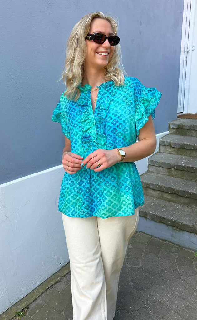 INA Copenhagen Topp - Freya - Aqua