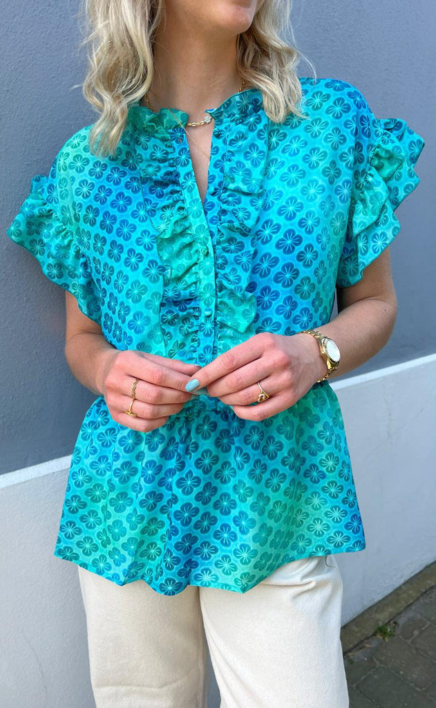 INA Copenhagen Topp - Freya - Aqua