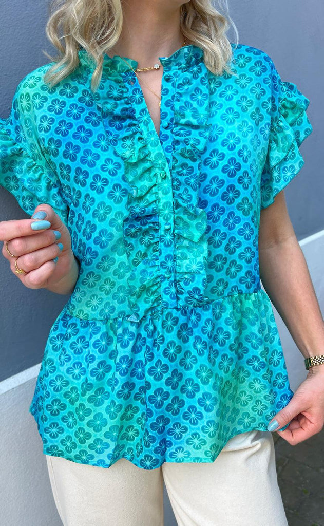 INA Copenhagen Topp - Freya - Aqua