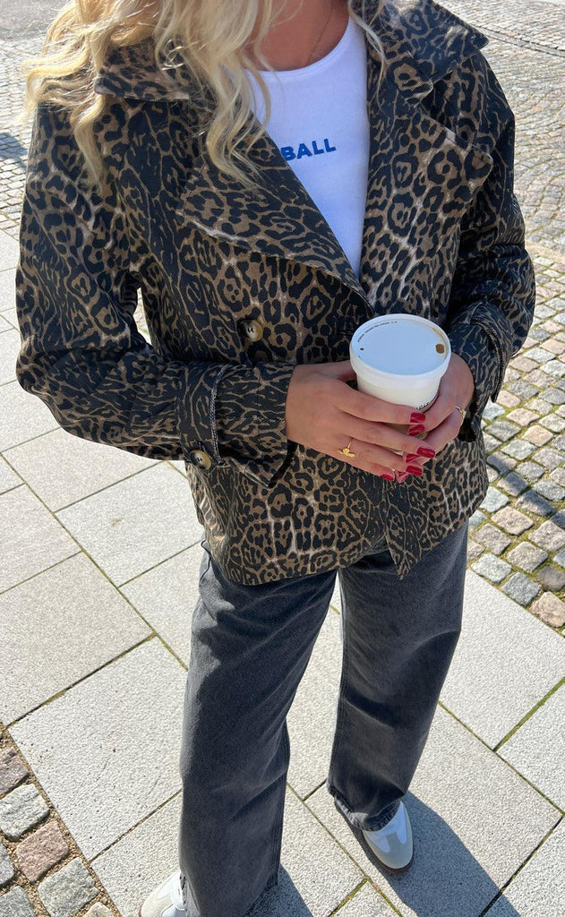 INA Copenhagen Trenchcoat / Jakke - Sally - Leopard