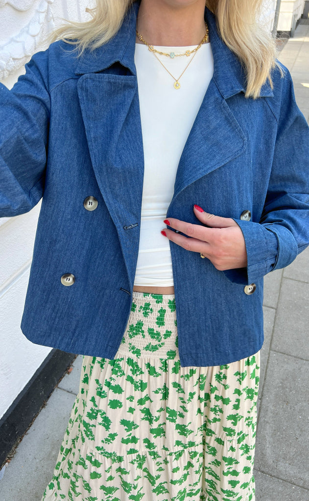 INA Copenhagen Trenchcoat / Jakke - Silje - Denim Blue