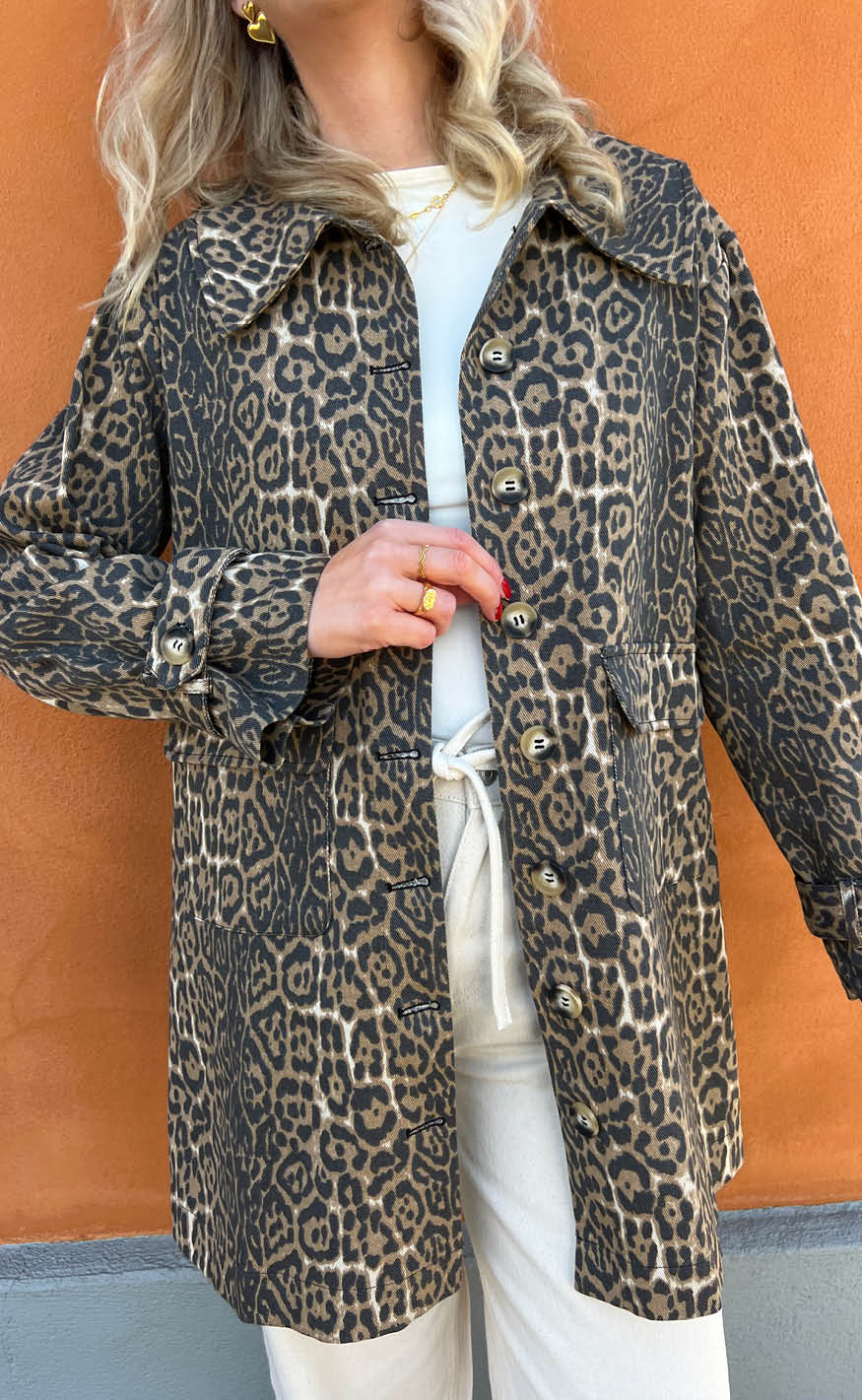 INA Copenhagen Trenchcoat - Jessica - Leopard