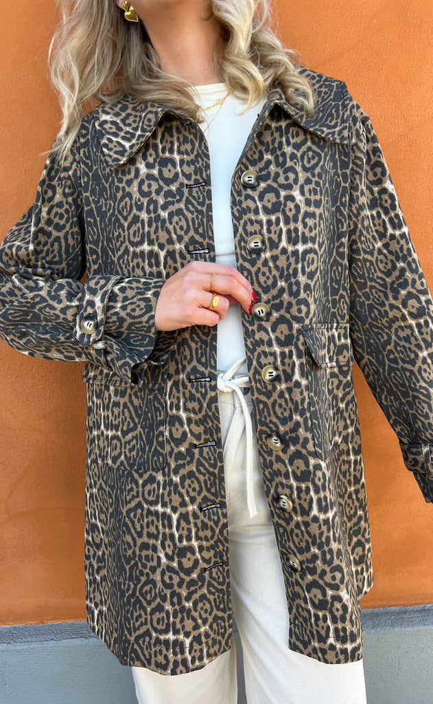 INA Copenhagen Trenchcoat - Jessica - Leopard