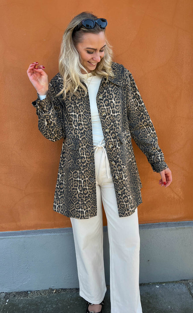 INA Copenhagen Trenchcoat - Jessica - Leopard