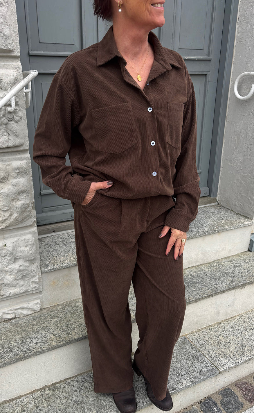 Say INA Copenhagen Bukser - Carina - Brown Corduroy