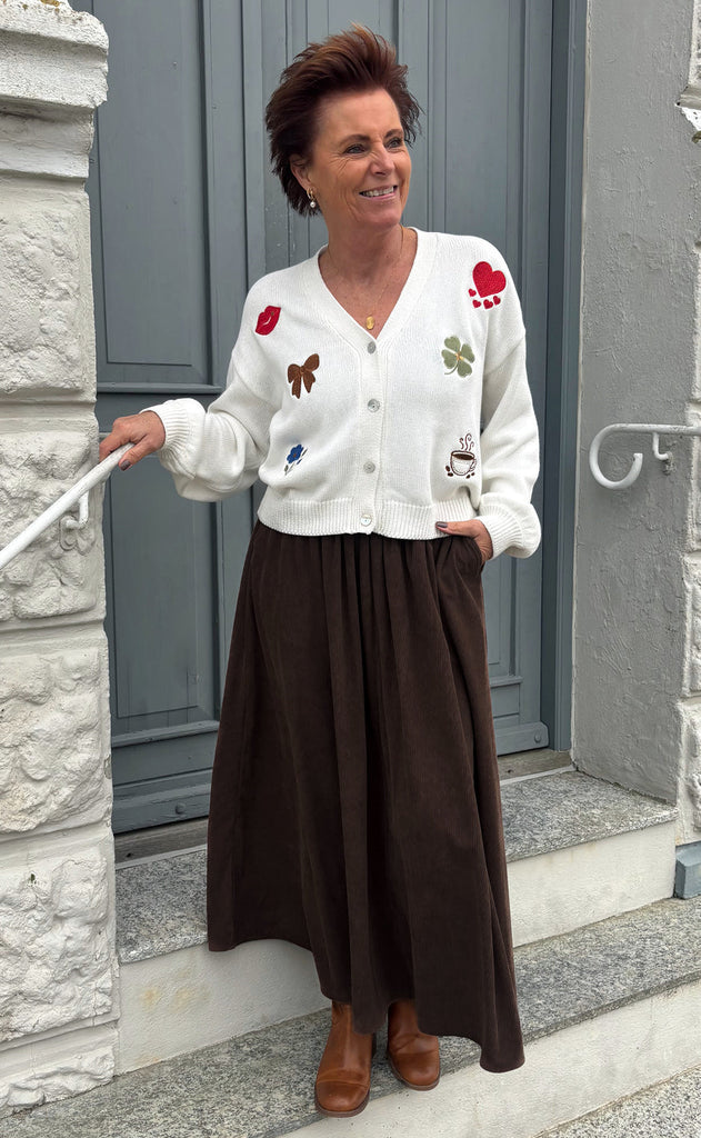 Say INA Copenhagen Skjørt - Lucia - Brown Corduroy