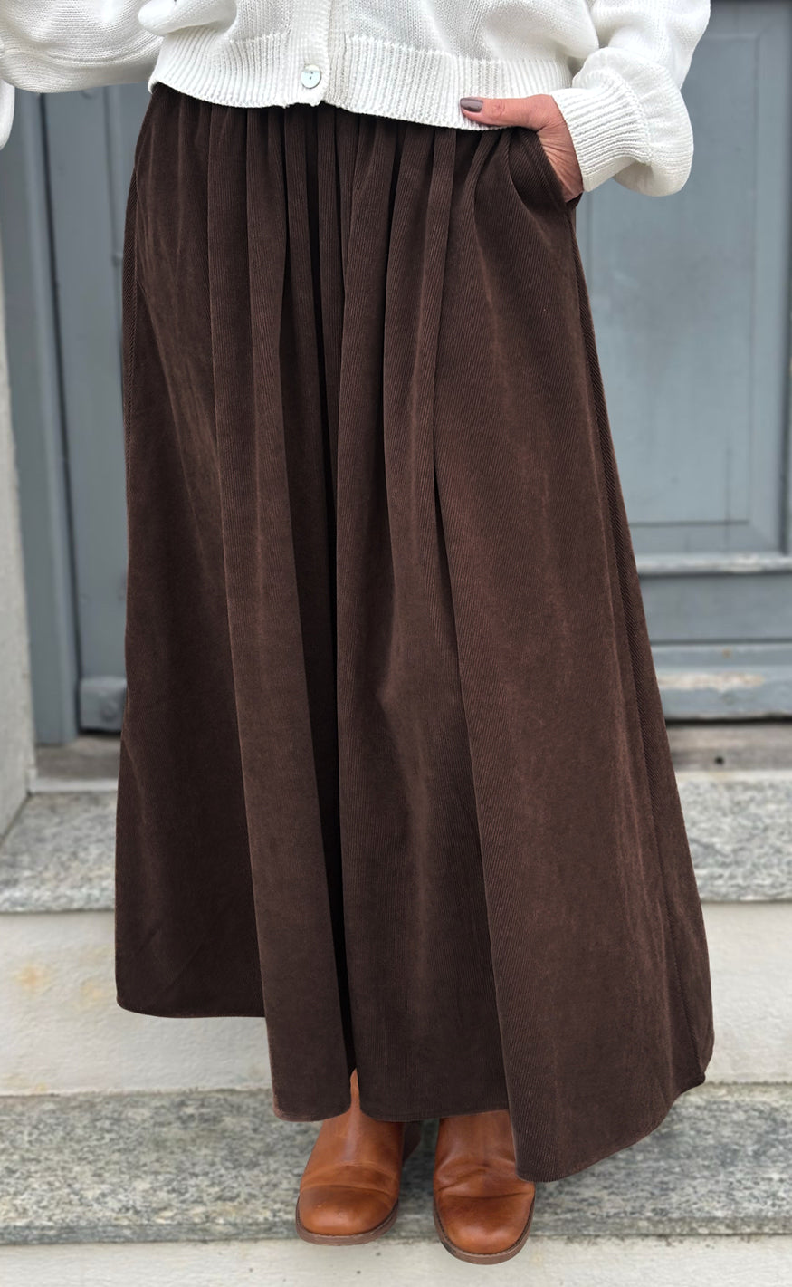 Say INA Copenhagen Skjørt - Lucia - Brown Corduroy