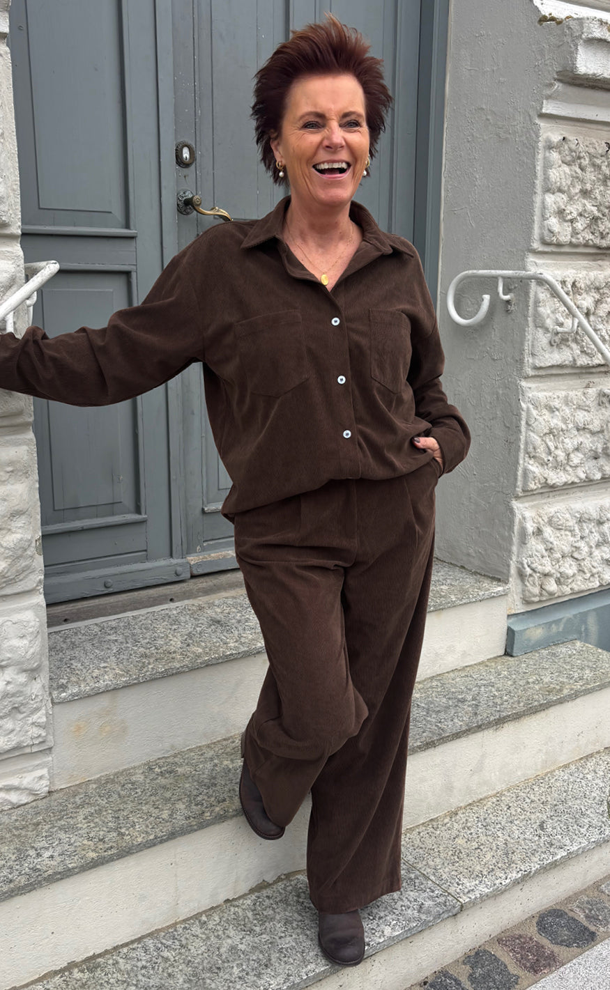 Say INA Copenhagen Bukser - Carina - Brown Corduroy