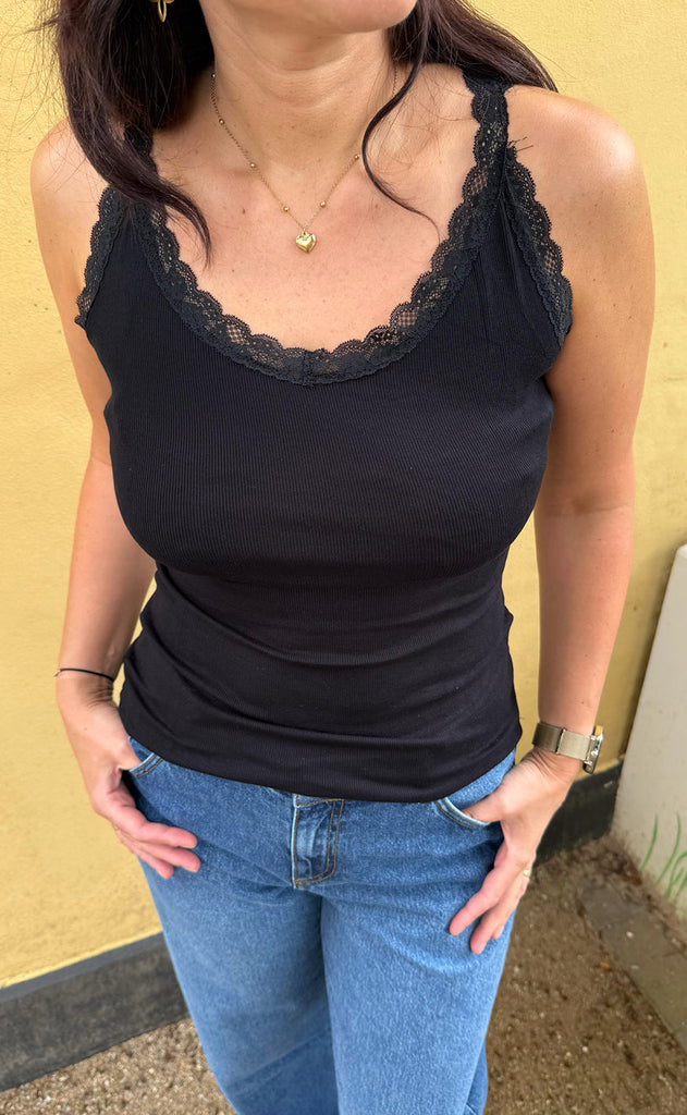 Say INA Copenhagen Topp - Benita - Black