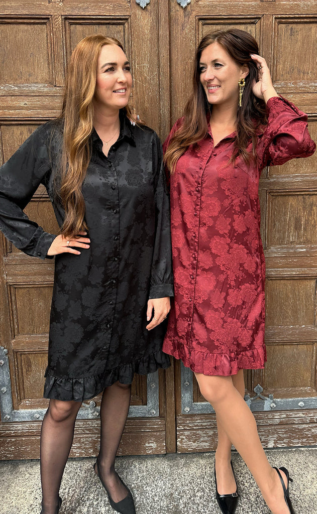 Say INA Copenhagen Kjole - Masha - Black Flowers