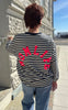 Say INA Copenhagen Sweatshirt - MomLife - Navy Blue Striped