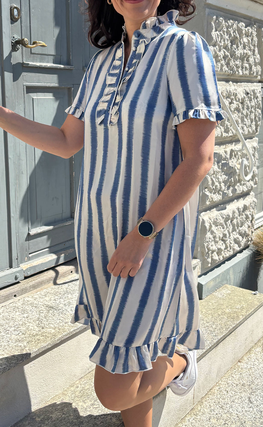 Say INA Copenhagen Kjole - Philina - Blue Striped