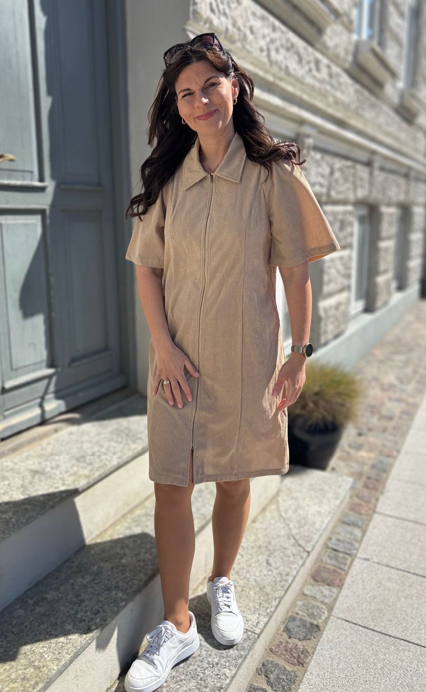 Say NA Copenhagen Kjole - Nora - Beige Corduroy