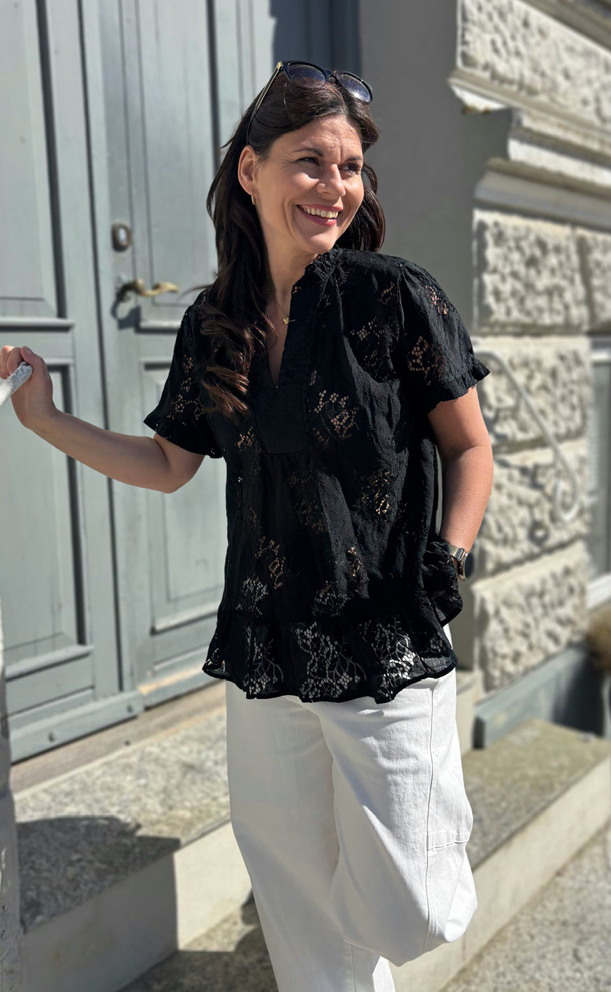 Say INA Copenhagen T-Shirt - Weronica - Black Lace