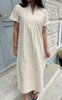 Say INA Copenhagen Kjole - Weronica - Beige Striped