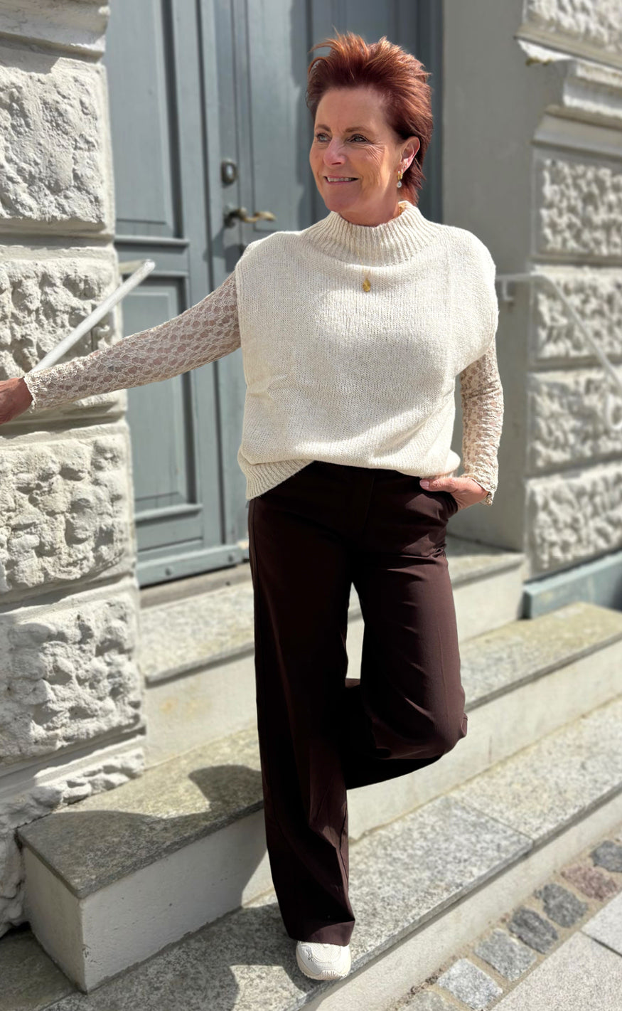 Say INA Copenhagen Vest / Bluse - Marika - Beige