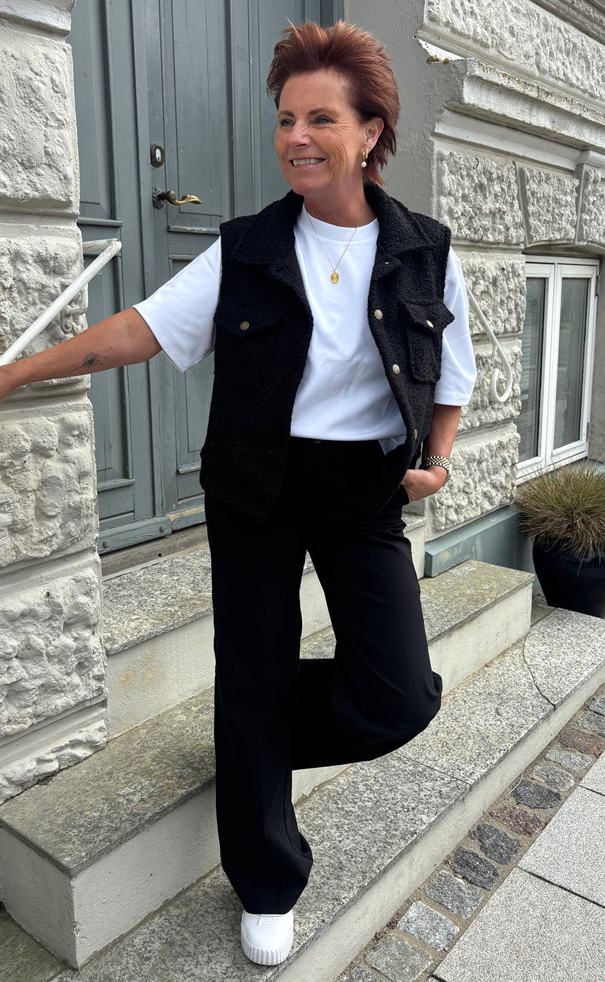 Say INA Copenhagen Vest - Fie - Black
