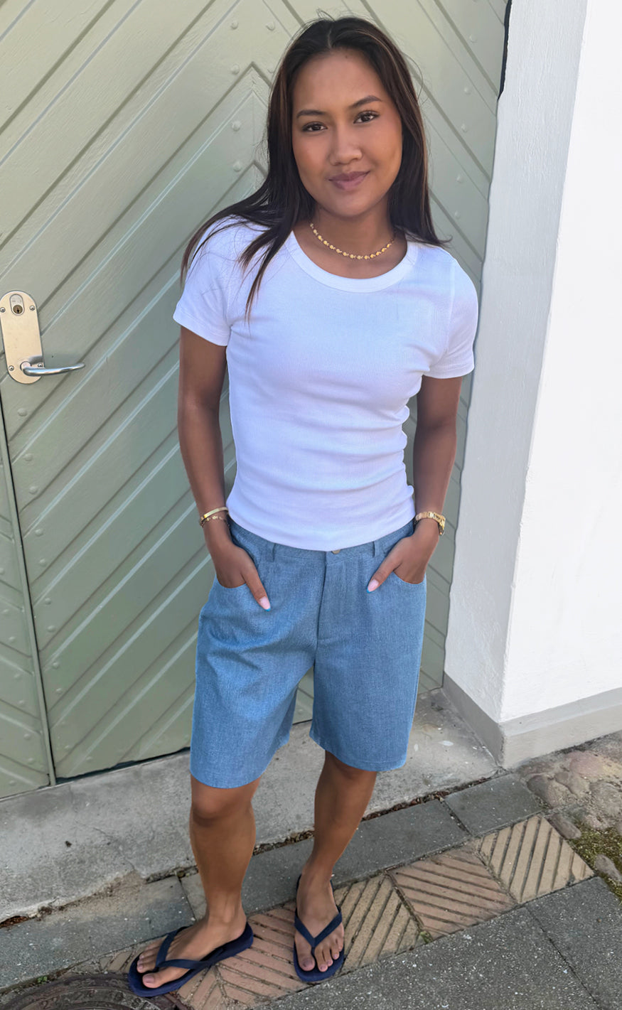 Say INA Copenhagen - Sanna Shorts - Light Blue Denim