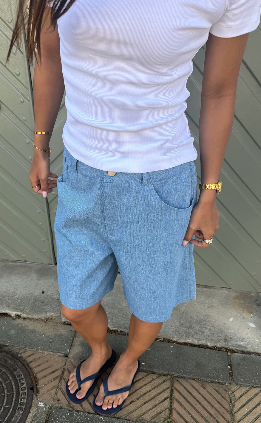 Say INA Copenhagen - Sanna Shorts - Light Blue Denim