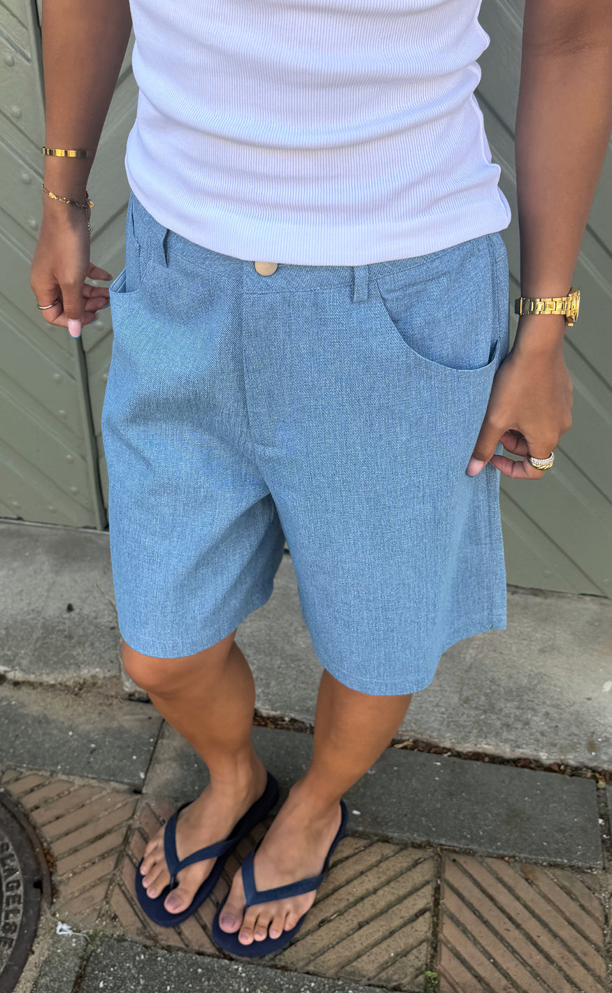 Say INA Copenhagen - Sanna Shorts - Light Blue Denim