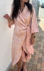 Say INA Copenhagen Kjole - Mila Wrap - Exclusive Rosy Flowers