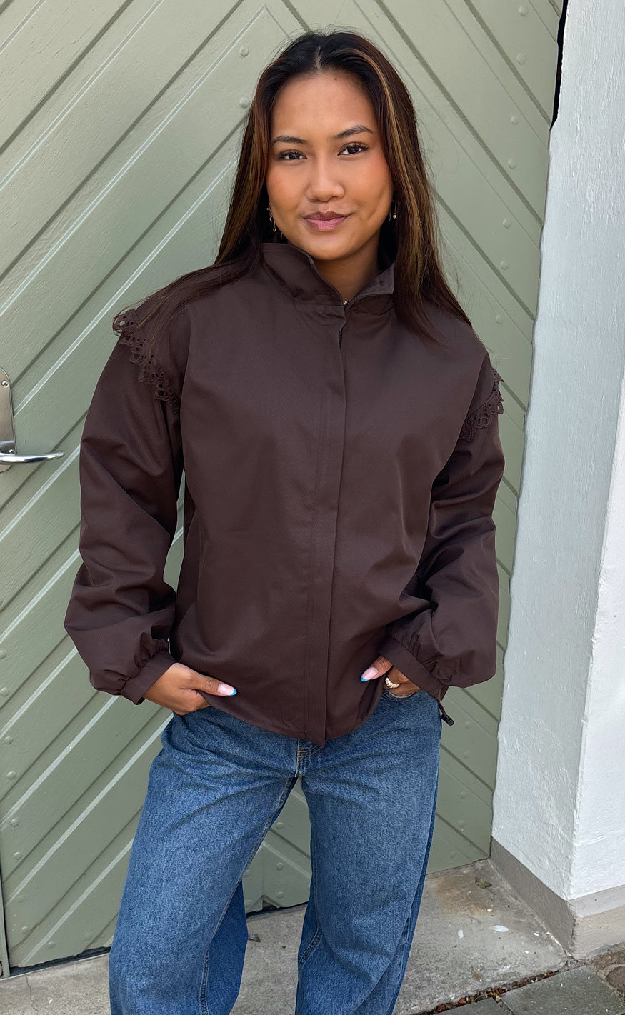 Say INA Copenhagen - Bella Bomber Jacket - Chocolate Brown
