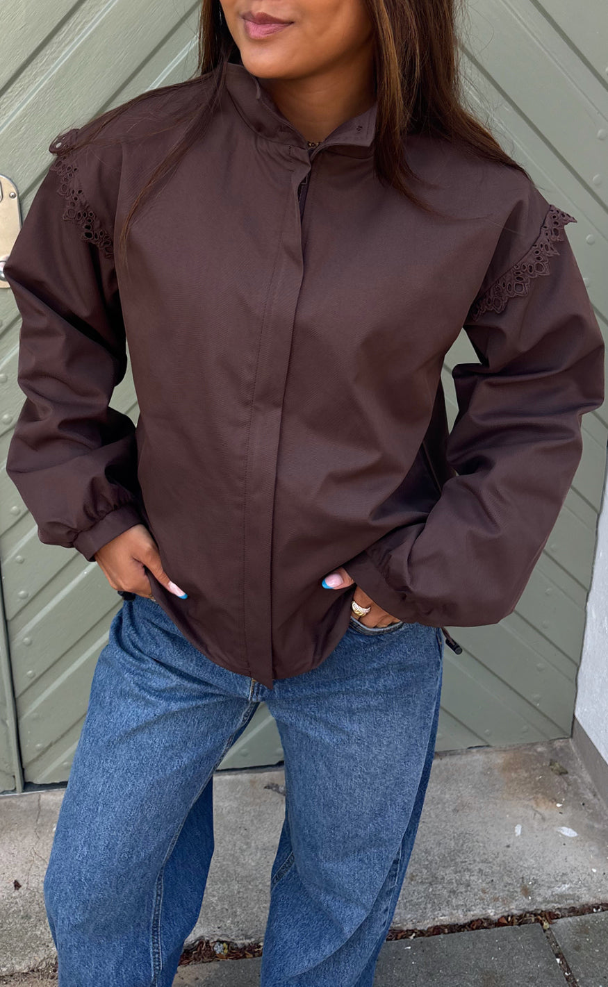 Say INA Copenhagen - Bella Bomber Jacket - Chocolate Brown