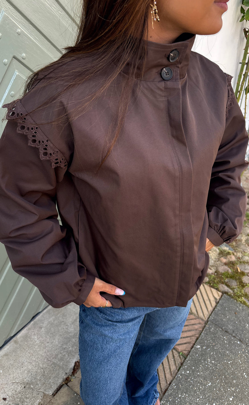 Say INA Copenhagen - Bella Bomber Jacket - Chocolate Brown