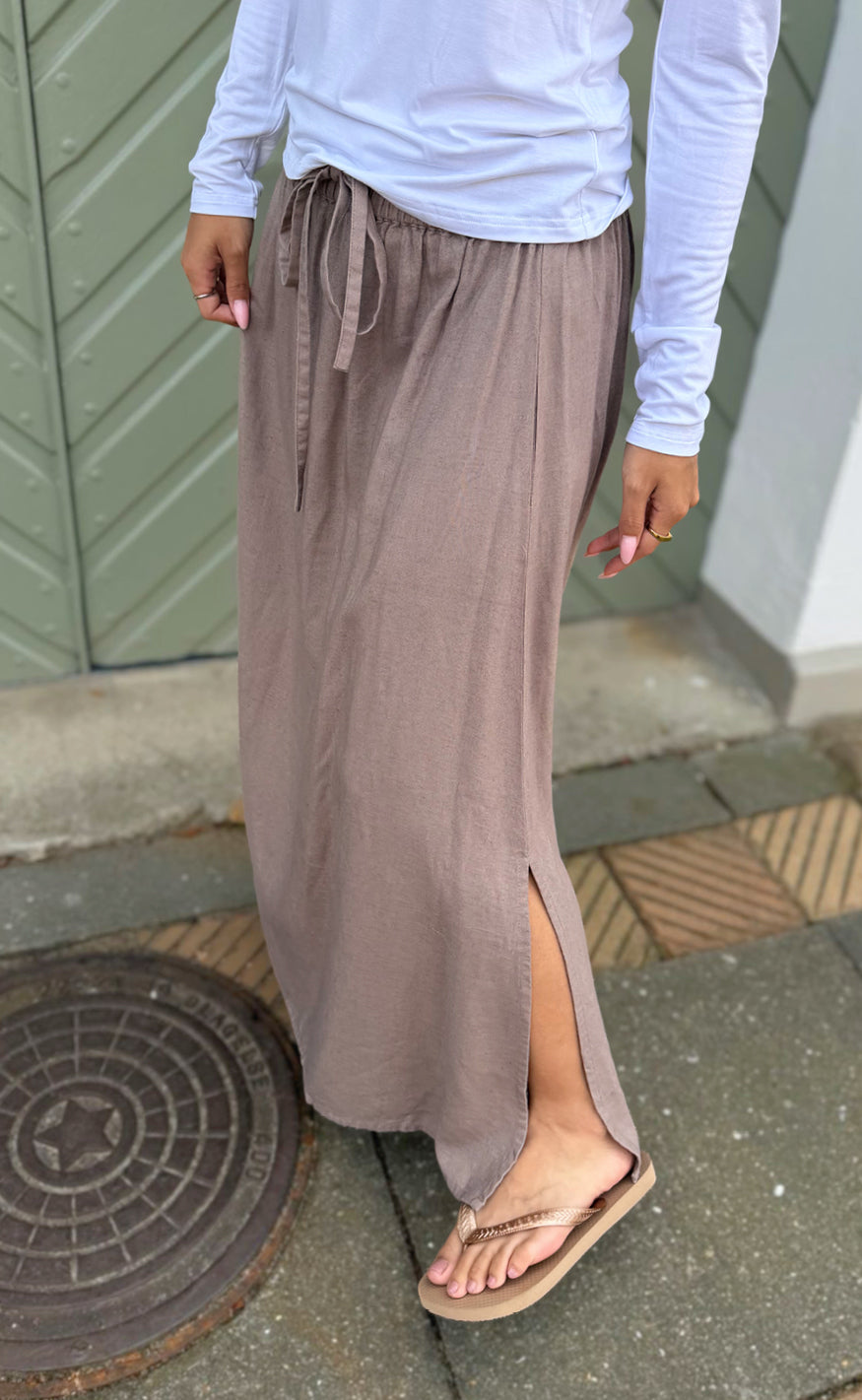 Say INA Copenhagen Skjørt - Laura Linen - Brown