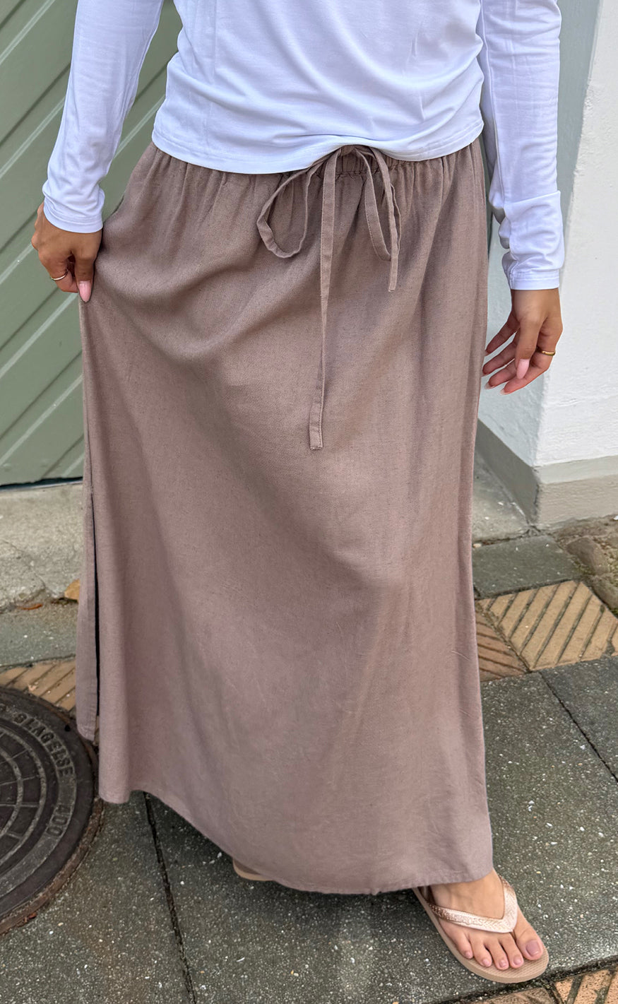 Say INA Copenhagen Skjørt - Laura Linen - Brown