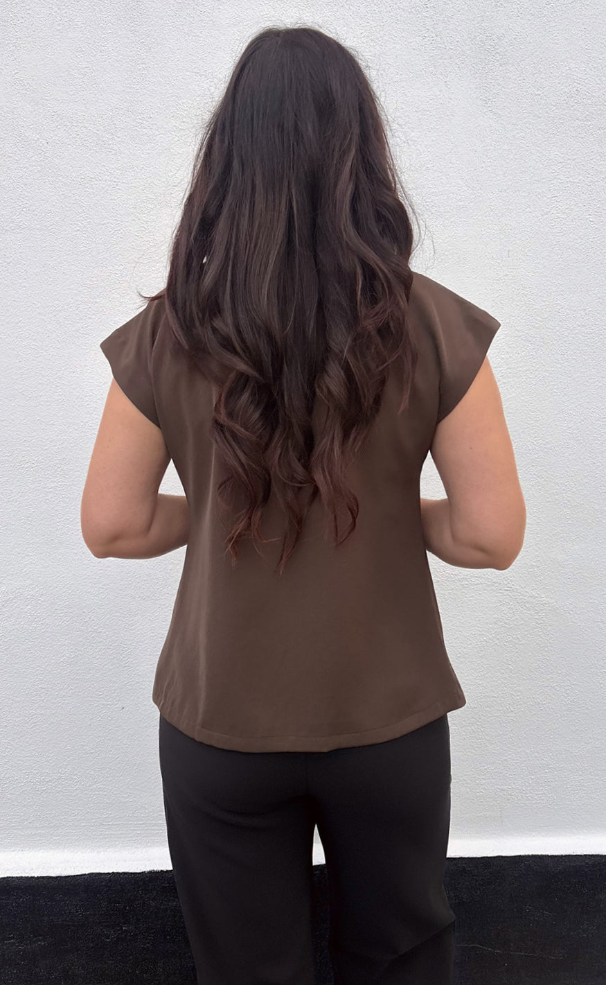 Say INA Copenhagen Topp - Mira - Dark Brown