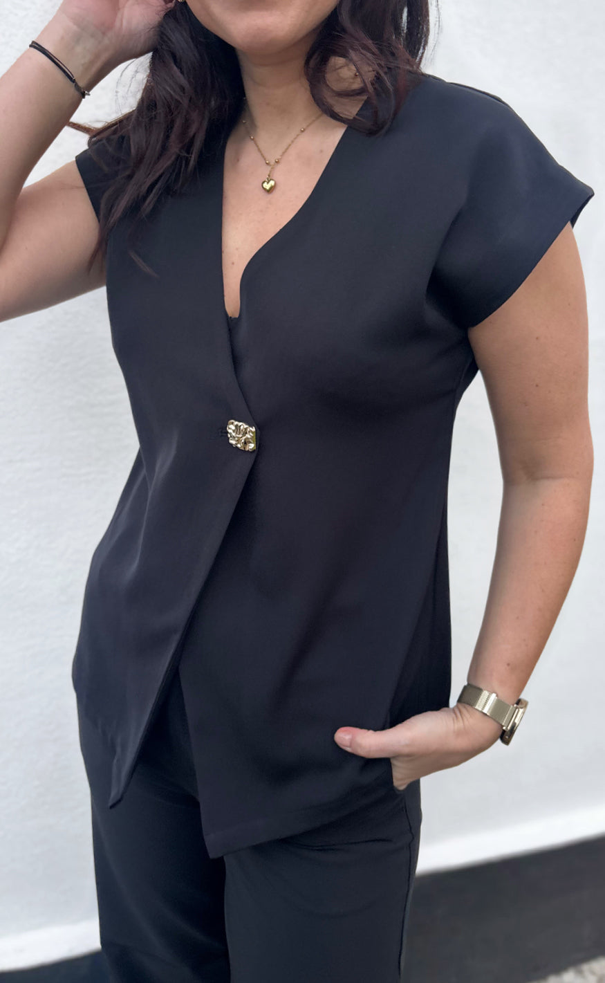Say INA Copenhagen Topp - Mira - Black
