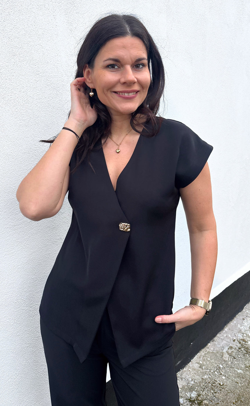 Say INA Copenhagen Topp - Mira - Black