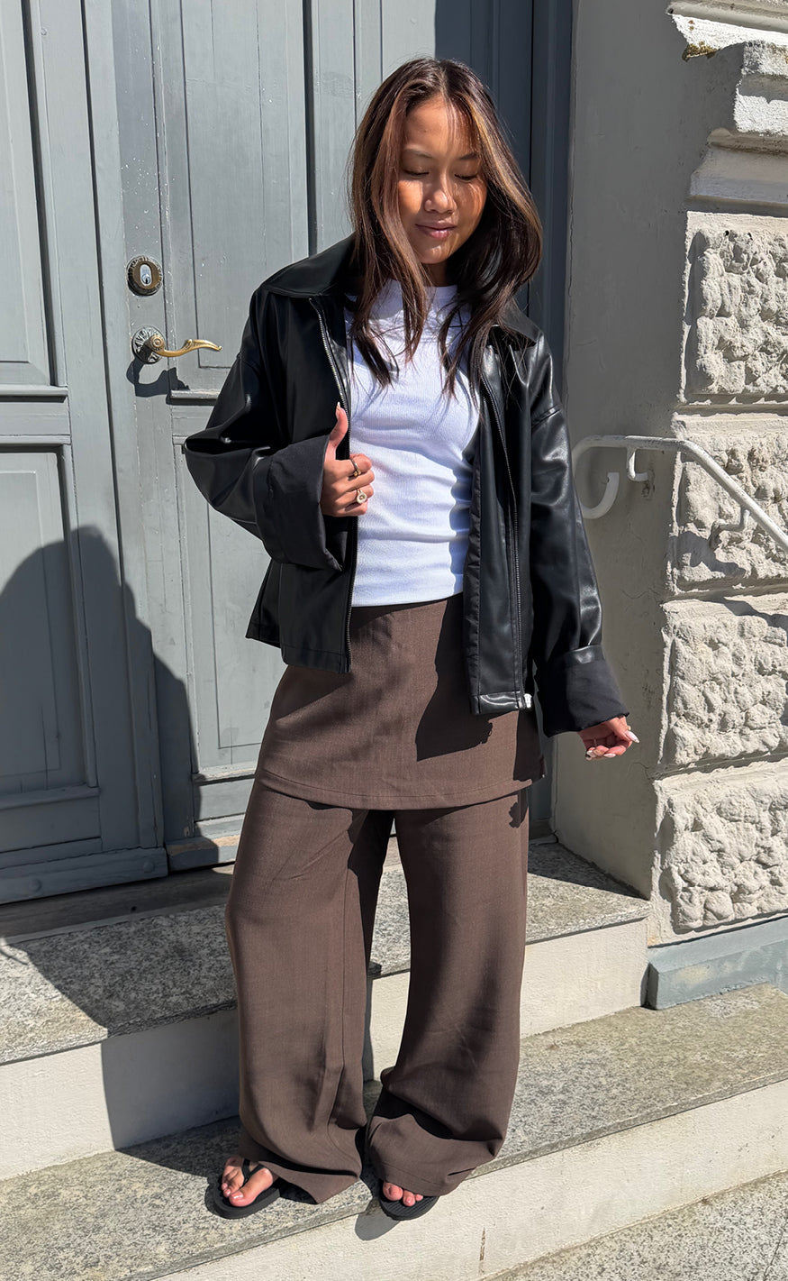 Say INA Copenhagen Bukser - Jessi Skirt - Dark Brown