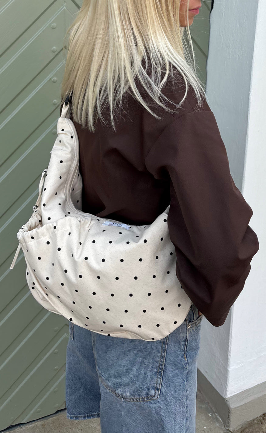 Say INA Copenhagen Veske - Dalia Dotted - Off White W. Dots