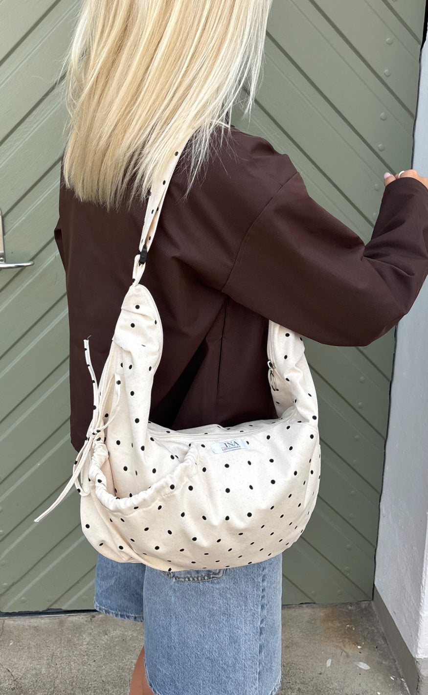 Say INA Copenhagen Veske - Dalia Dotted - Off White W. Dots