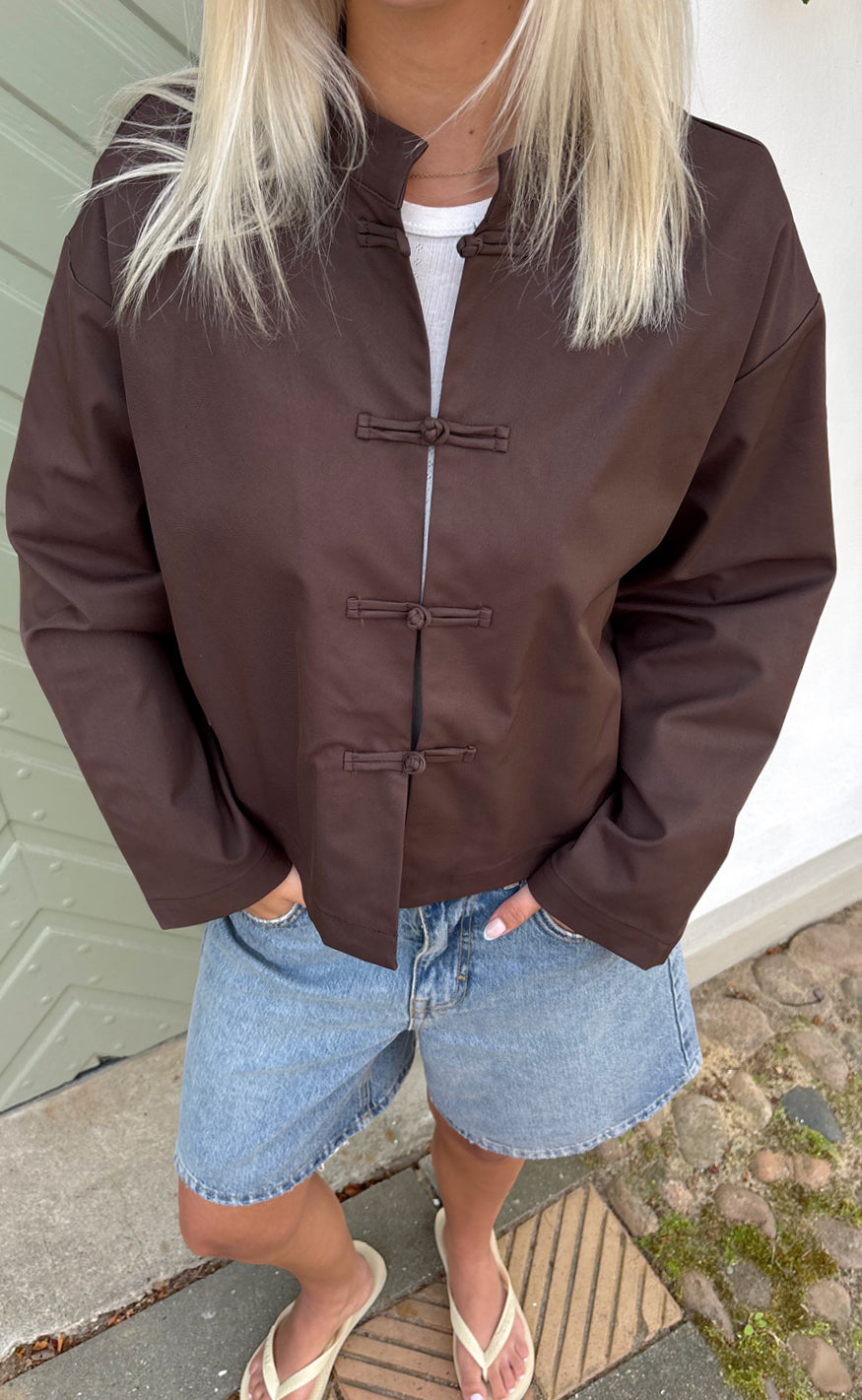 Say INA Copenhagen Trenchcoat - Amie - Chocolate Brown