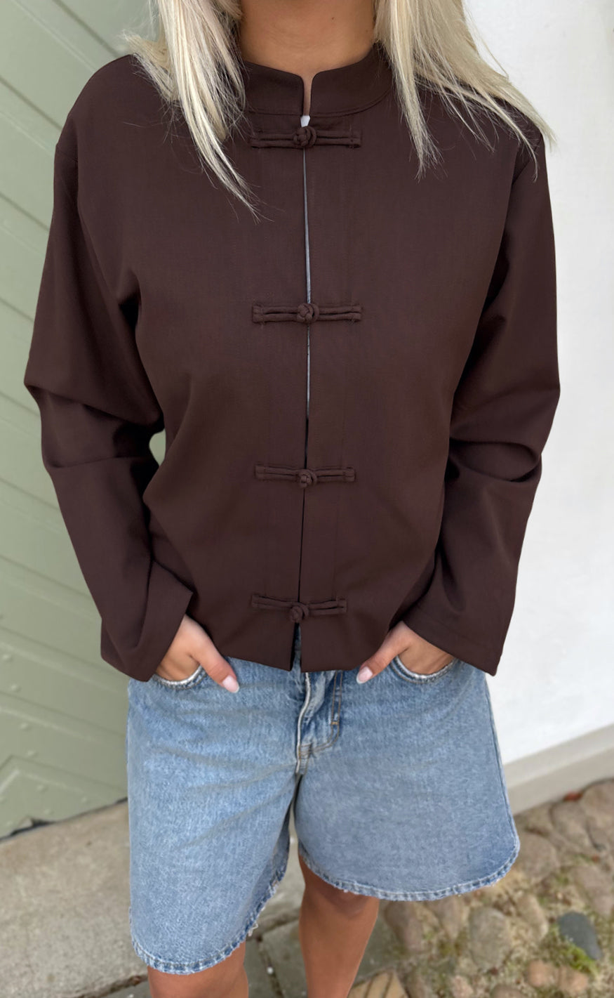 Say INA Copenhagen Blazer / Skjorte - Louise - Dark Brown