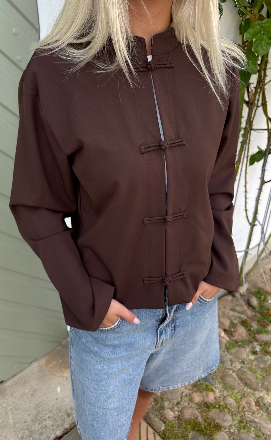 Say INA Copenhagen Blazer / Skjorte - Louise - Dark Brown