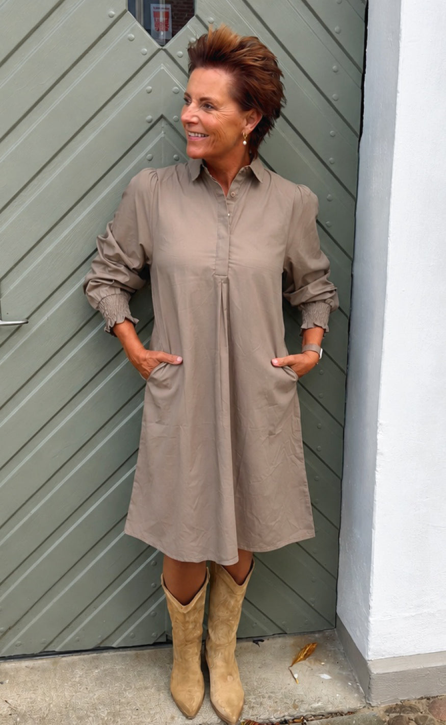 Say INA Copenhagen Kjole - Mai - Brown