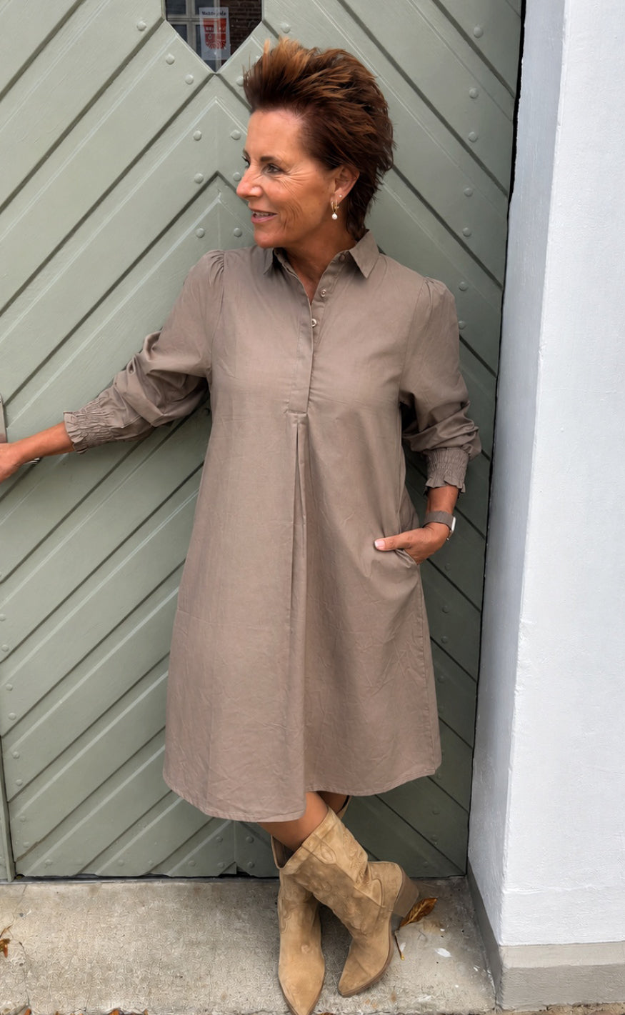 Say INA Copenhagen Kjole - Mai - Brown