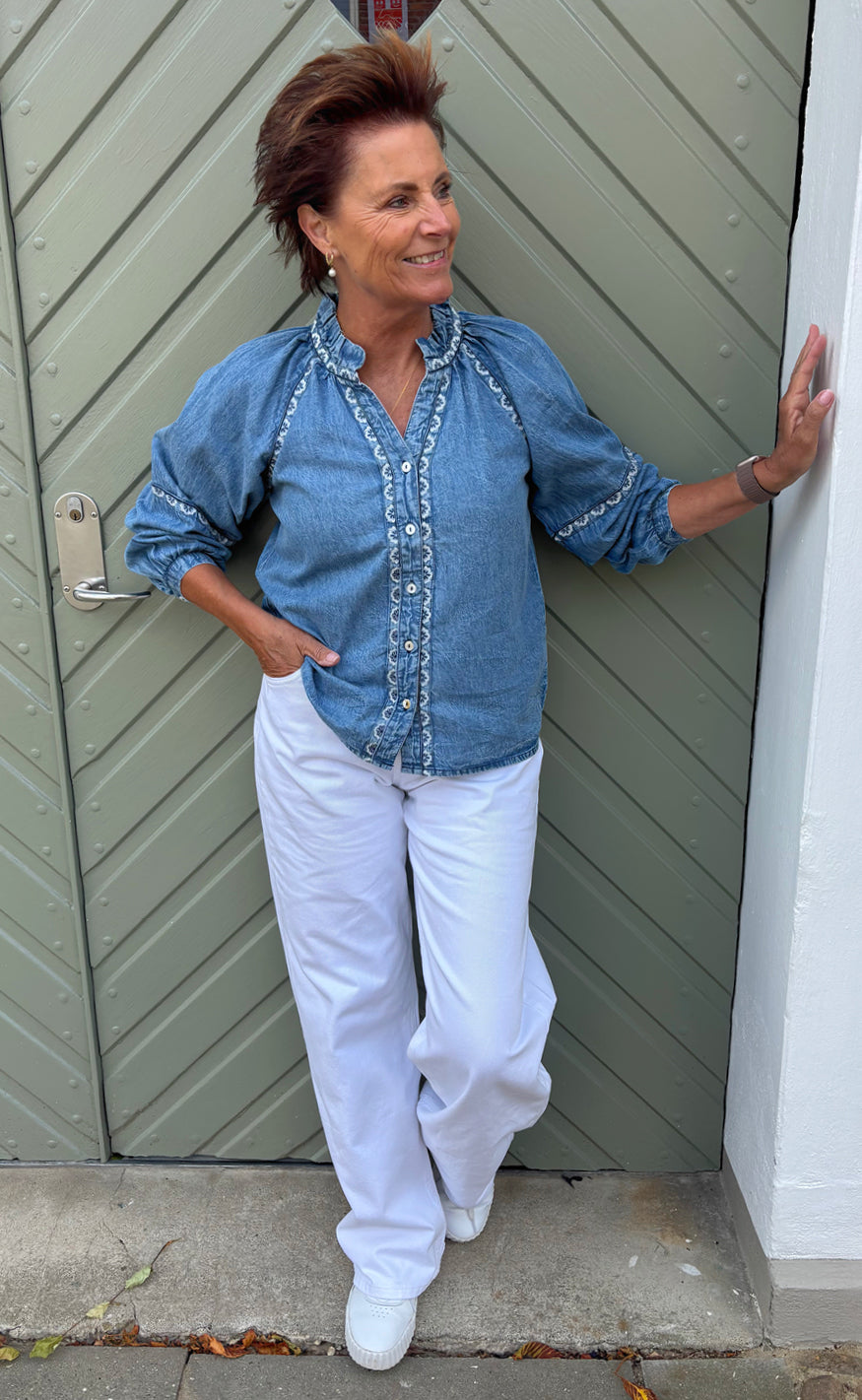 Say INA Copenhagen Skjorte - Christelle - Denim Blue