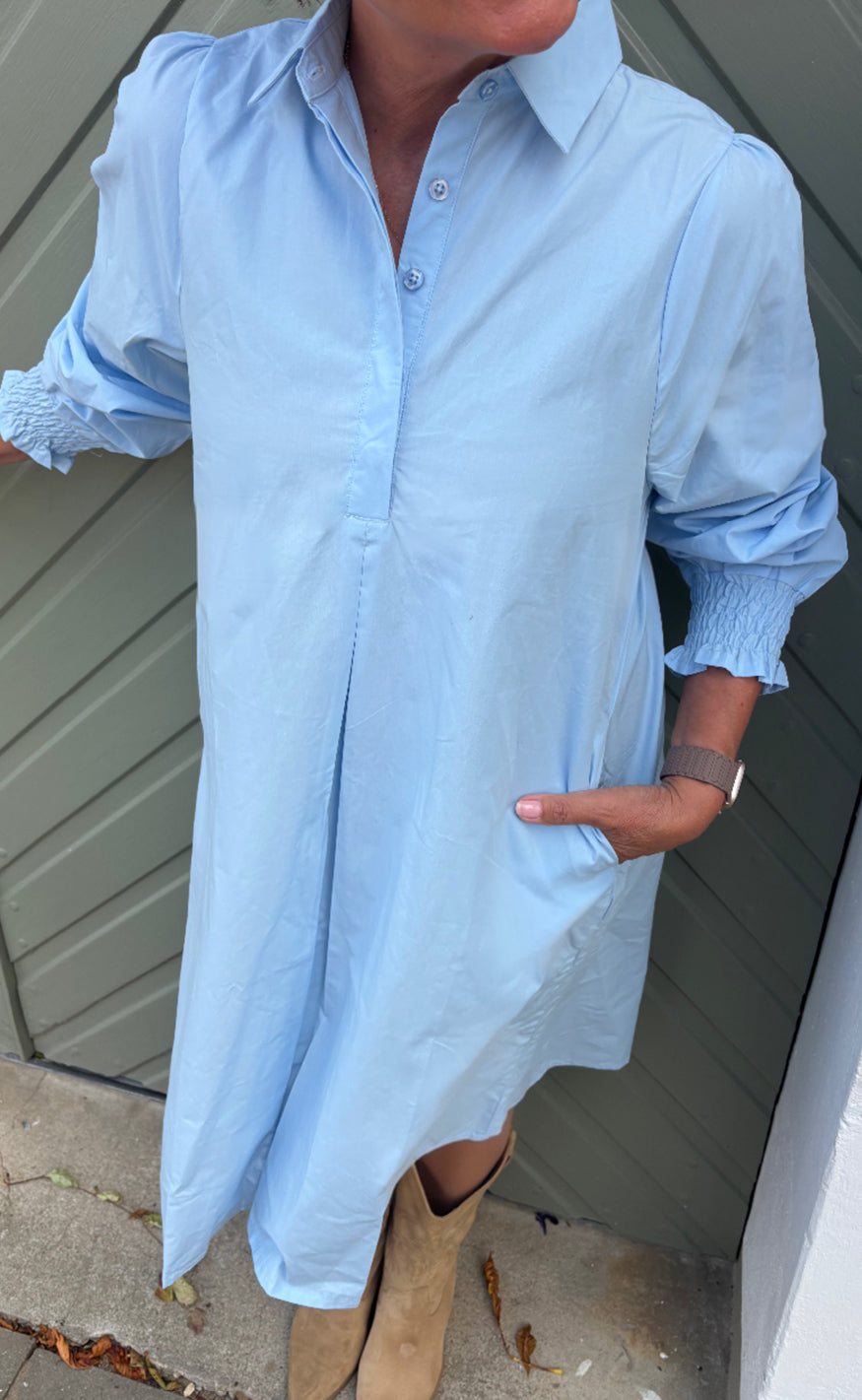 Say INA Copenhagen Kjole - Mai - Light Blue