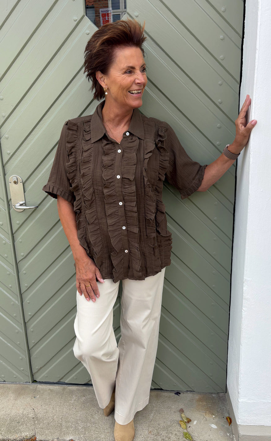 Say INA Copenhagen Skjorte - Alexandra - Dark Brown